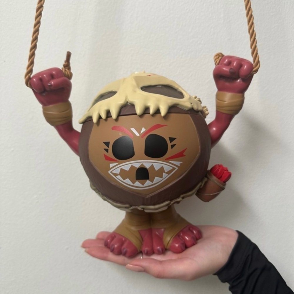 MOANA 2 Kakamora Tiki Coconut Sipper Drink Cup w/ Straw & Lanyard AMC EXCLUSIVE